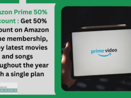 Amazon Prime 50% Discount : Get 50% discount on Amazon Prime membership, enjoy latest movies and songs throughout the year with a single plan