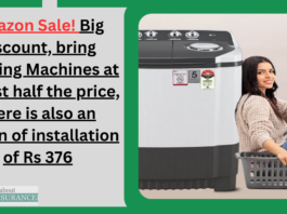 Amazon Sale! Big discount, bring Washing Machines at almost half the price, there is also an option of installation of Rs 376