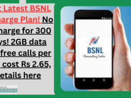 Best Latest BSNL Recharge Plan! No Recharge for 300 days! 2GB data and free calls per day; cost Rs 2.65, Details here