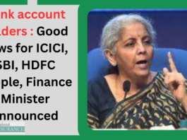 Bank account holders : Good news for ICICI, SBI, HDFC people, Finance Minister announced