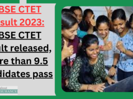 CBSE CTET Result 2023: CBSE CTET result released, more than 9.5 candidates pass