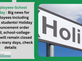 Employees-School Holiday : Big news for employees including school students! Holiday announcement order issued, school-college-office will remain closed for this many days, check details