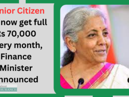 Senior Citizen will now get full Rs 70,000 every month, Finance Minister announced