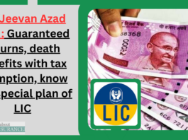 LIC Jeevan Azad Plan : Guaranteed returns, death benefits with tax exemption, know this special plan of LIC