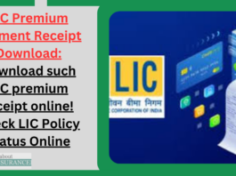 LIC Premium Payment Receipt Download: Download such LIC premium receipt online! Check LIC Policy Status Online