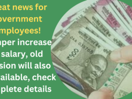 Great news for government employees! Bumper increase in salary, old pension will also be available, check complete details